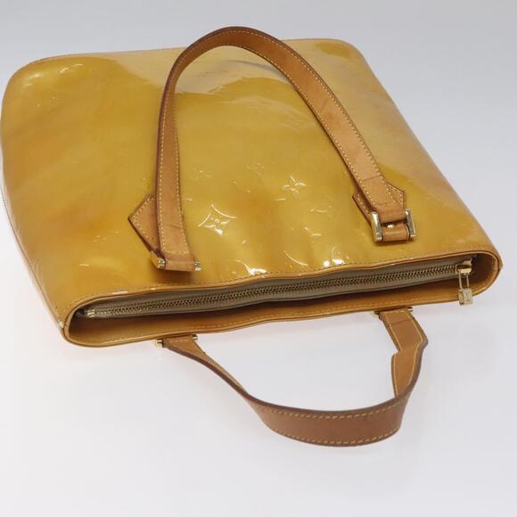 LOUIS VUITTON Monogram Vernis Houston Hand Bag Beige M91004 - Picture 6 of 13